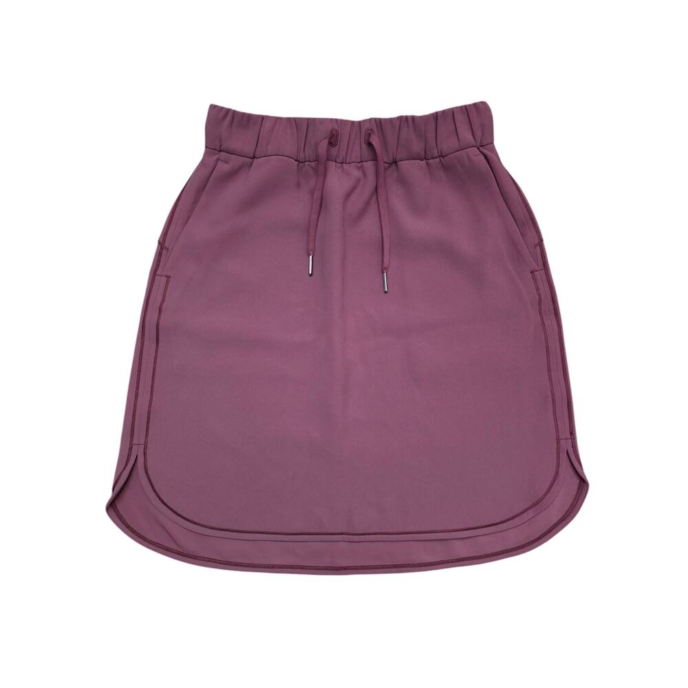 Lululemon On The Fly Skirt Woven Misty Merlot Size 6